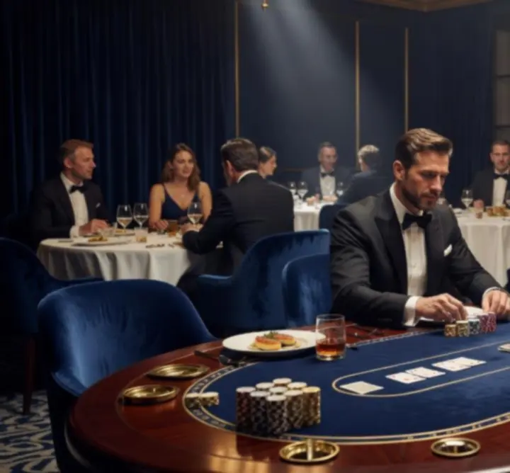 Луксозна зала с ресторант и покер маси в BLACK SEA DEAL HOUSE